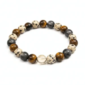 Number 7 numerology healing bracelet by Divinity Crystals for meditation and spiritual abundance