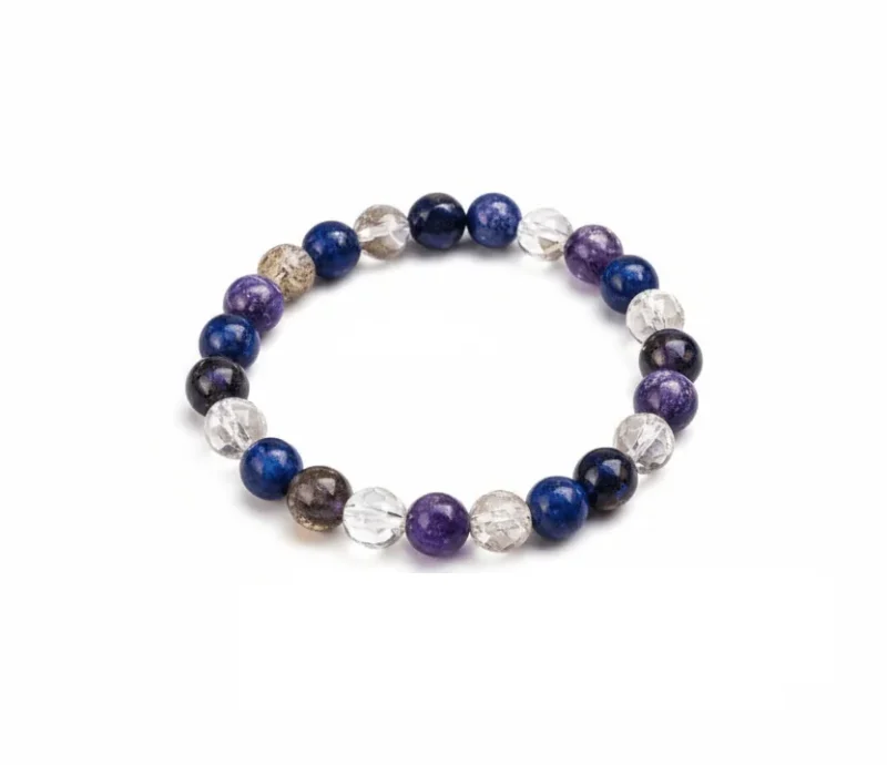 divinity crystals-number-8-numerology-bracelet for Healing Meditation and Abundance Person wearing a Divinity Crystals Number 8 numerology bracelet for healing and spiritual abundance