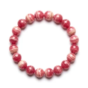 Natural Red Coral 8mm Gem-Grade Bead Bracelet