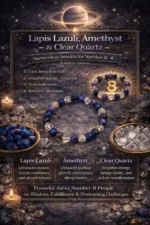 numerology-8-saturn-benefits-lapis-lazuli-amethyst-quartz-infographic for Healing Meditation and Abundance Infographic detailing Numerology 8 and Saturn benefits with Lapis Lazuli, Amethyst, and Quartz for abundance